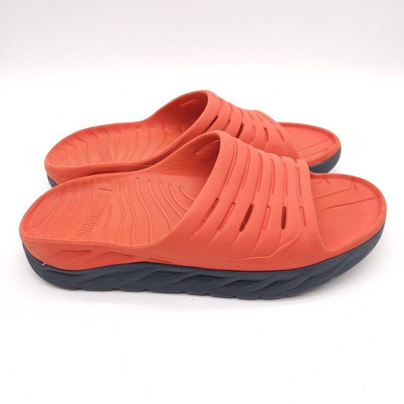 Hoka One One (Mens 14) Ora Recovery Slide Lightweight Comfort Support Red Orange main image 8